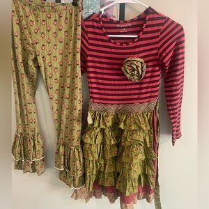 Mustard Pie matching tunic and leggings set